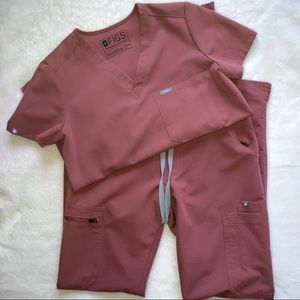 FIGS (original) Mauve scrub set XXS